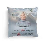 LovoraGift Personalized Memorial Pillow Cover – Custom Photo, Name & Dates Remembrance Gift