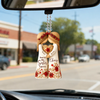 LovoraGift Personalized Besties Sisterhood Wooden Ornament – You're The Sister I Got To Choose Car Hanging Ornament