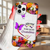 Blessed to Be Called Grandma Phone Case – Custom Grandkids Names Flower Gift
