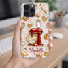 LovoraGift Personalized Baker Phone Case – Custom Name Baking Stand Mixer Glass Phone Case