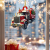 LovoraGift Personalized Best Truck Driver Wooden Ornament – Custom Semi Truck Christmas Hanging Decoration