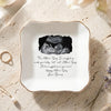 LovoraGift Personalized Ceramic Ring Dish – Custom Ultrasound & Baby Signature Mom-to-Be Gift