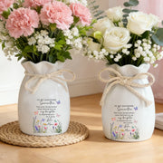 LovoraGift Personalized Ceramic Vase – Custom Daughter Name & Butterfly Floral Gift