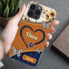 LovoraGift Personalized Clear Silicone Phone Case – Custom Grandma Heart & Grandkids Names Gift