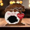 LovoraGift Personalized Couple Tree Acrylic Night Light – Custom Photo Romantic LED Lamp