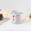 LovoraGift™ Personalized Daughter Birth Flower Mug – Custom Name “My Little Girl Yesterday, My Friend Today” Gift From Mom