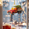 LovoraGift Personalized Family Christmas Truck Ornament – All Roads Lead Home Wooden Hanging Ornament