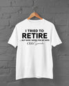 LovoraGift Personalized Funny Husband T-Shirt – Custom Wife Name Retirement Joke Shirt
