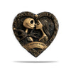LovoraGift Personalized Gothic Couple Metal Sign – Til Death Do Us Part Heart Wall Decor