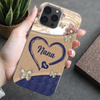 LovoraGift Personalized Grandma Leather-Look Phone Case –