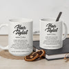 LovoraGift Personalized Hair Stylist Mug – Custom Name Minimalist Definition Coffee Mug Gift