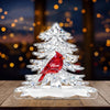 LovoraGift Personalized Memorial Cardinal Christmas Tree Acrylic Plaque – Custom Family Remembrance Keepsake