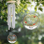 LovoraGift Personalized Memorial Wind Chime – Listen To The Wind Custom Glass Ornament Sympathy Gift