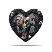 LovoraGift Personalized Nightmare Romance Metal Sign – Eternal Gothic Love Heart Wall Art