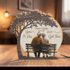 LovoraGift Personalized Old Couple Night Light Box – Growing Old Together LED Keepsake