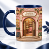 Personalized Bookstore Mug – Custom Name Two-Tone Ceramic Mug