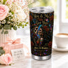 Personalized Couple Tumbler 20 oz – Custom Names Day of the Dead