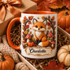 Personalized Fox Mug – Custom Name Autumn 11 oz & 15 oz Ceramic