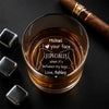 Personalized Funny Couples Whiskey Glass – Custom Names 11 oz Gift