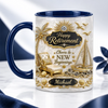 Personalized Retirement Mug with Name - Two-Tone Ceramic Mug