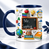 Personalized Teacher Mug – Custom Name Two-Tone Ceramic Mug